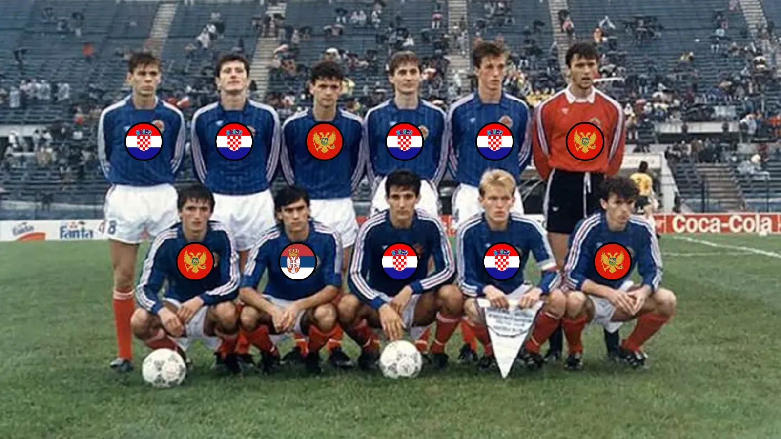Az 1987-es U20-as világbajnokságot nyerő jugoszláv együttes (Forrás: Pinterest)