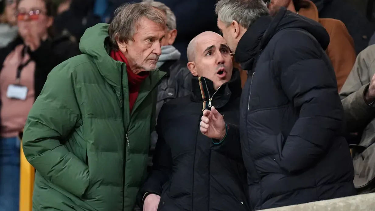 A manchesteri klubvezetés, Jim Ratcliffe, Omar Berrada és Jason Wilcox Amorim menesztése mellett döntött (Fotó: Jacob King/PA)