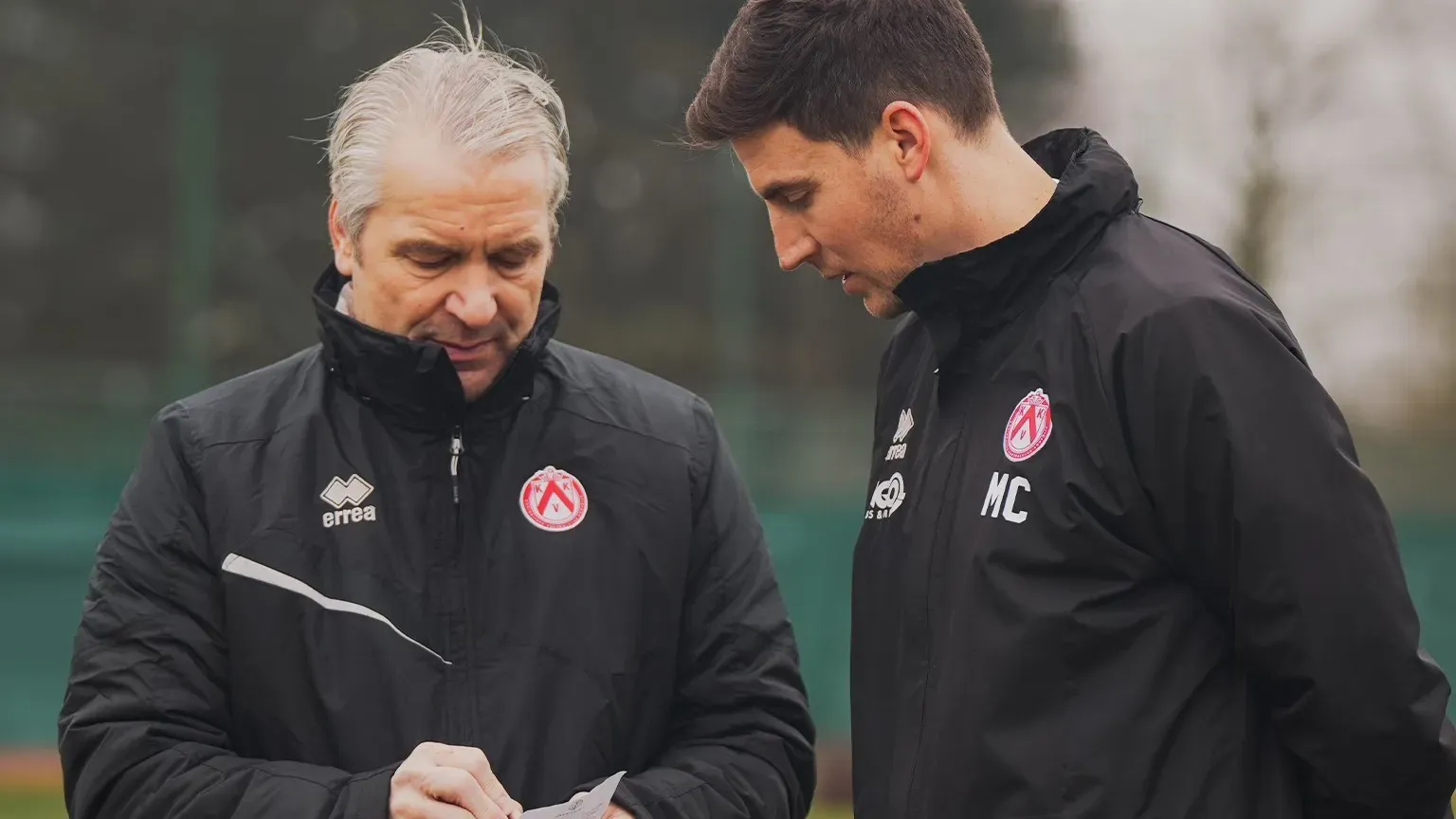 Czuczi Mátyás nagyon sokat tanult Bernd Storcktól (Forrás: KV Kortrijk)