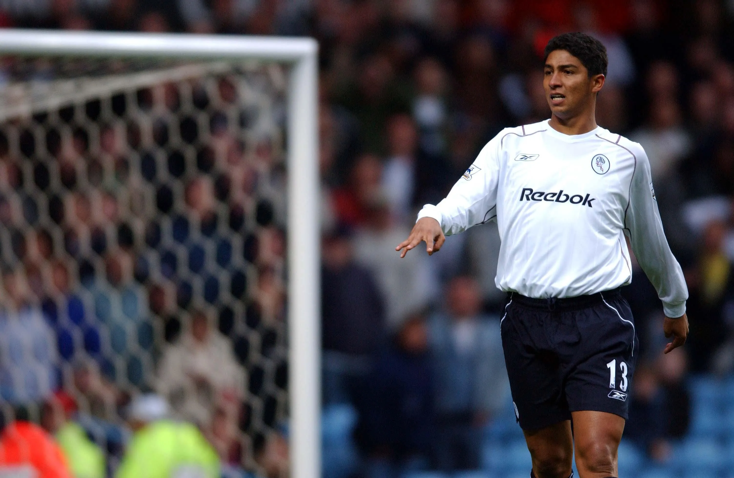 Mario Jardel a Bolton Wanderers mezében (Fotó: PA Images / Alamy Stock Photo)