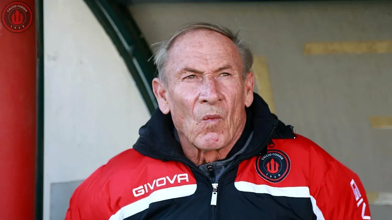 A most 78 éves Zdenek Zeman négy időszakban irányította a Foggia csapatát (Forrás: foggiatoday.it)