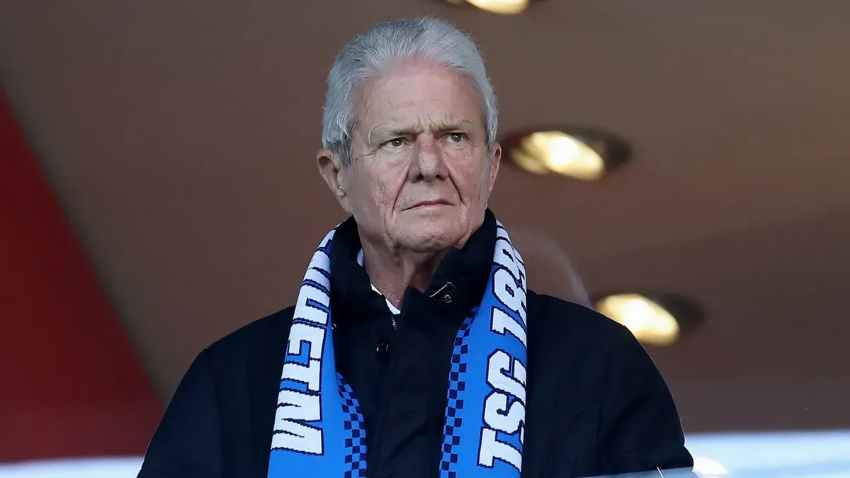 Dietmar Hopp, a Hoffenheim mecénása (Fotó: Alex Grimm/Getty Images)