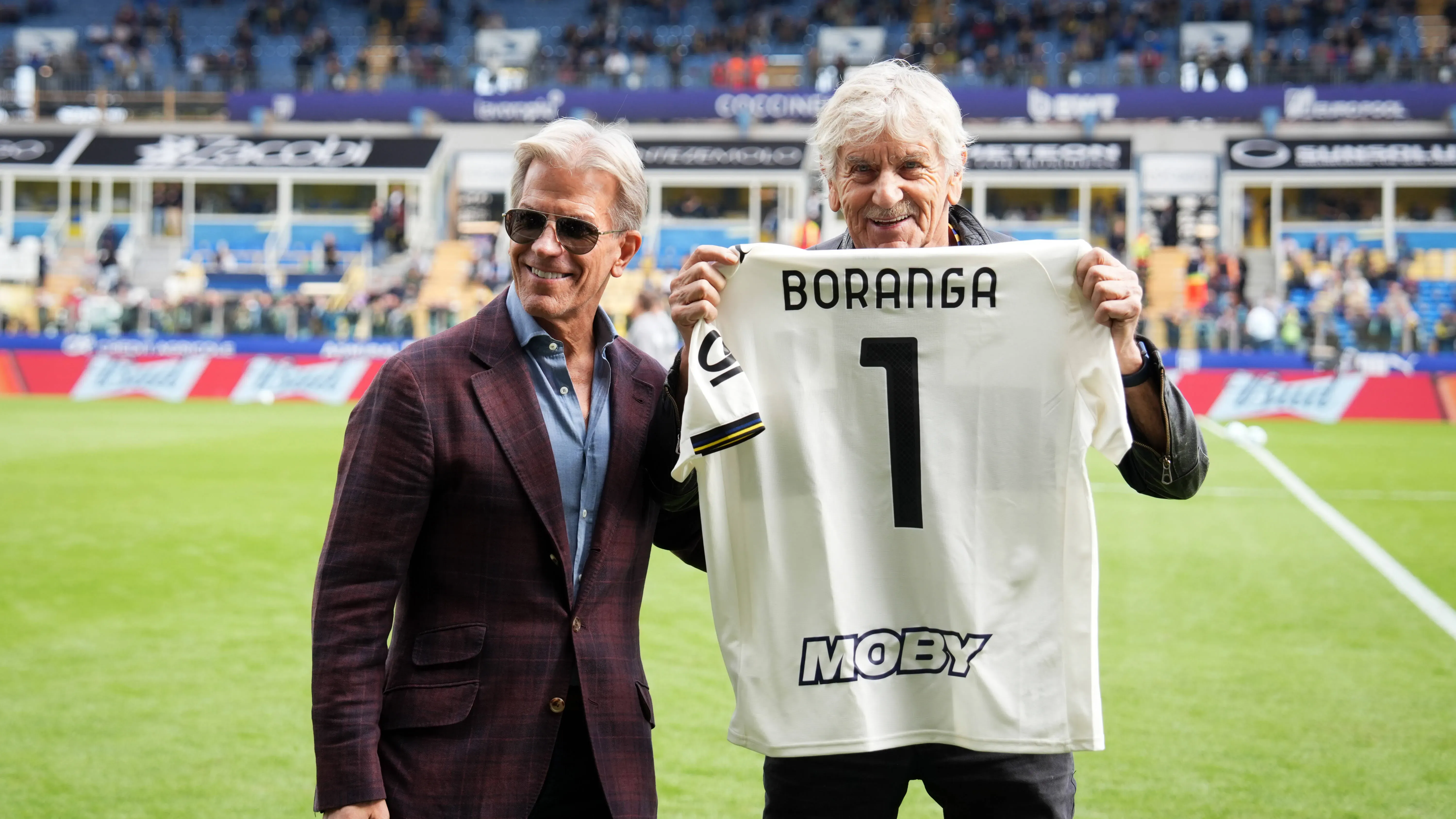 Lambergo Boranga és a Parma elnöke, Kyle Krause (Fotó: IMAGO / LaPresse)