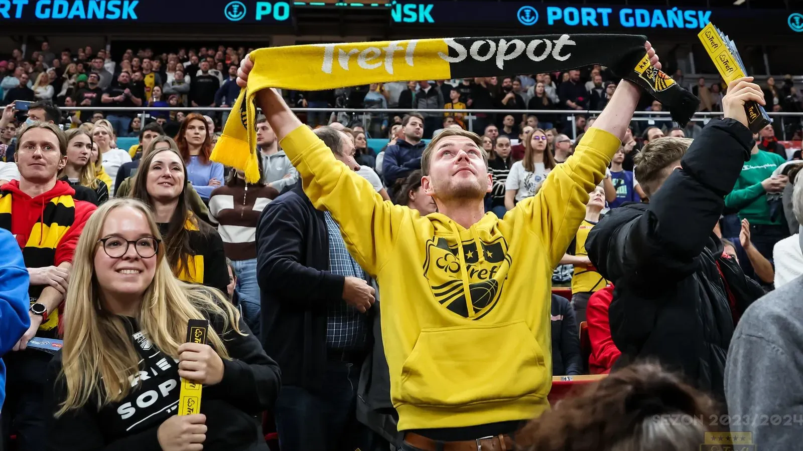 A mérkőzéseken kiváló hangulat és családias légkör uralkodik (Forrás: Trefl Sopot)