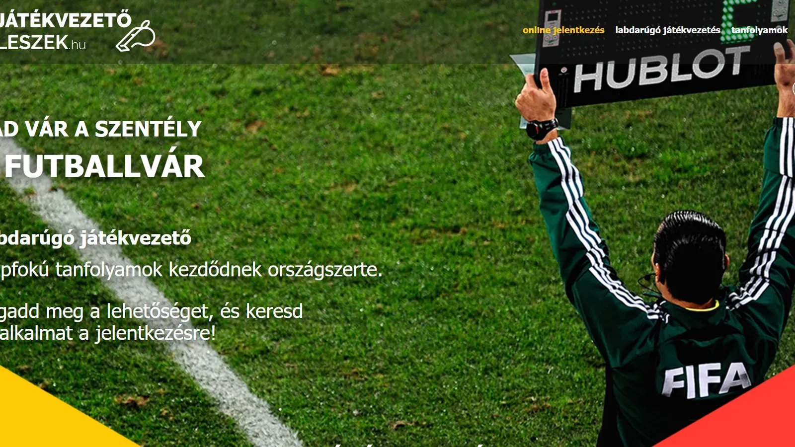 Játékvezető szeretnél lenni? Az első sípszó előtt az első kattintás