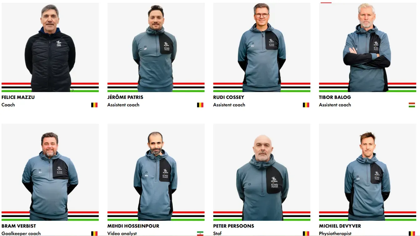 Az OH Leuven edzői stábja (Forrás: ohleuven.com)
