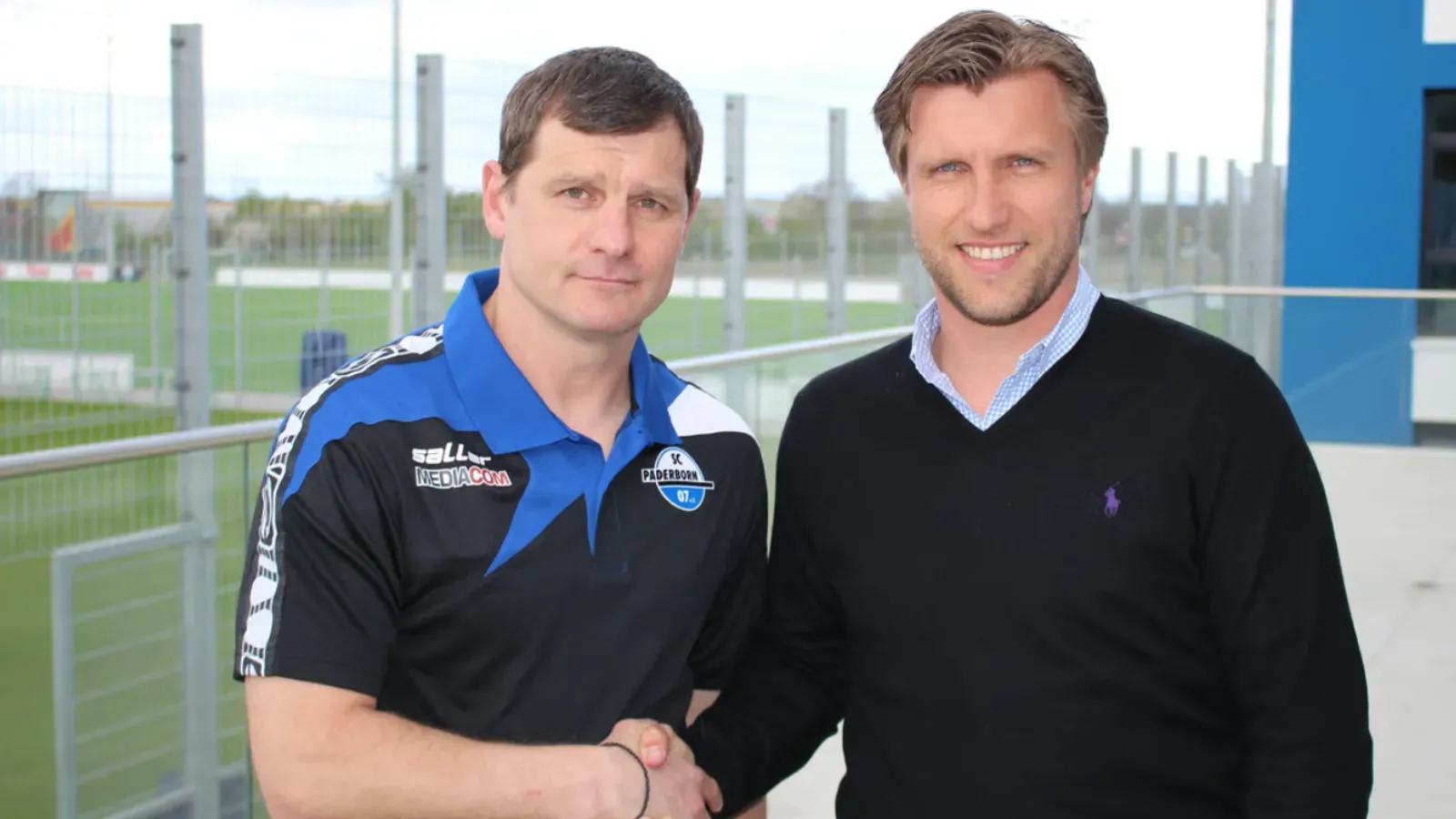 Steffen Baumgart és Markus Krösche (Fotó: SPC)