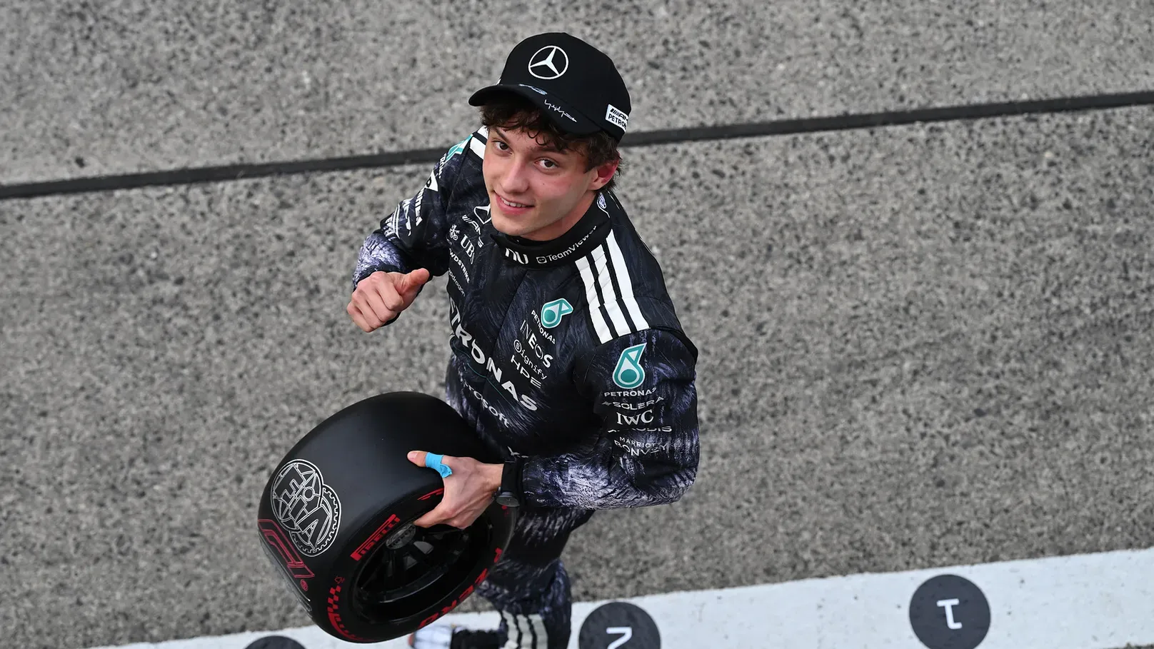 Antonelli remekül kezdte a szezont (Fotó: Mercedes Media)