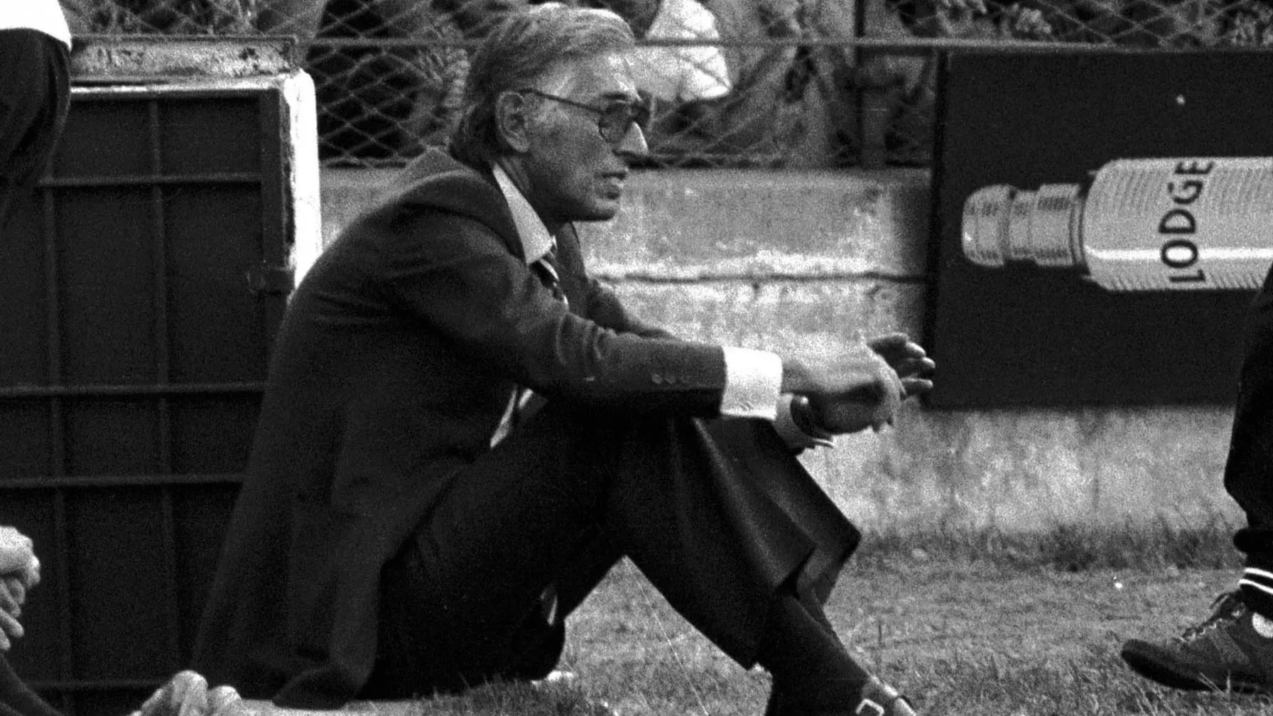 Renzo Barbera klubelnöktől meglepő módon, éppen nem a díszpáholyban ül (Forrás: palermo.repubblica.it)