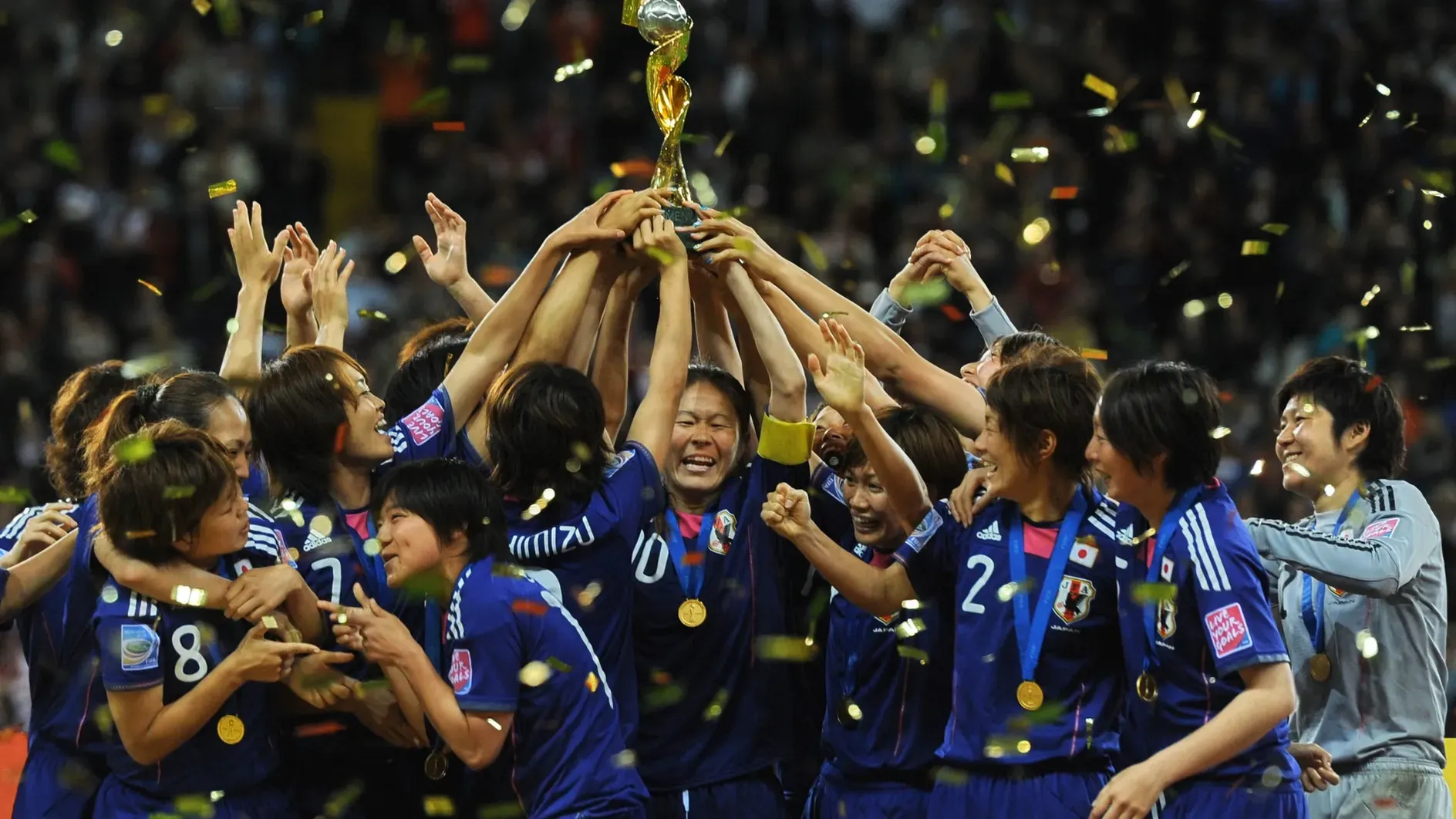 A japán női válogatott 2011-ben világbajnokságot nyert (Fotó: Patrik Stollarz/AFP/Getty)