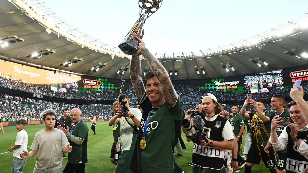 A legutóbbi bajnokságot az FK Krasznodar nyerte (Fotó: Sergey Pivovarov/Reuters)