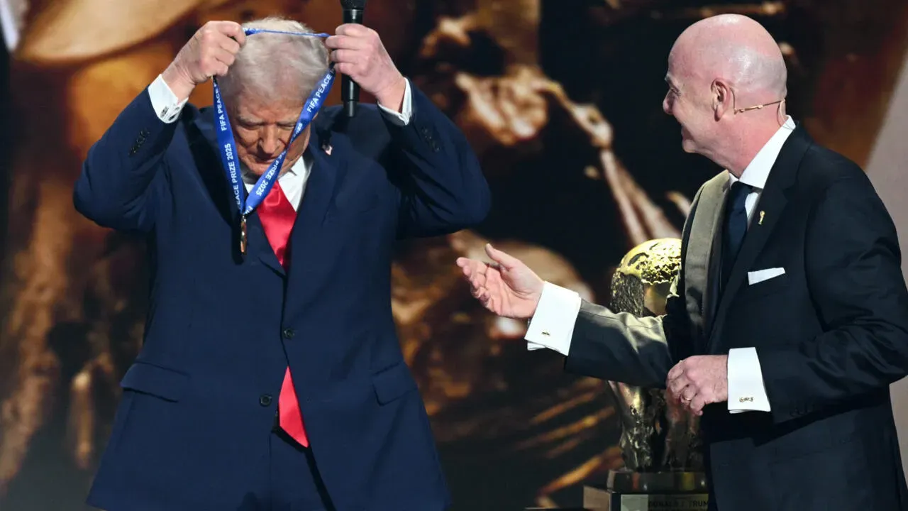 Örök szövetség – Trump és Infantino (Fotó: Jim Watson/AFP)