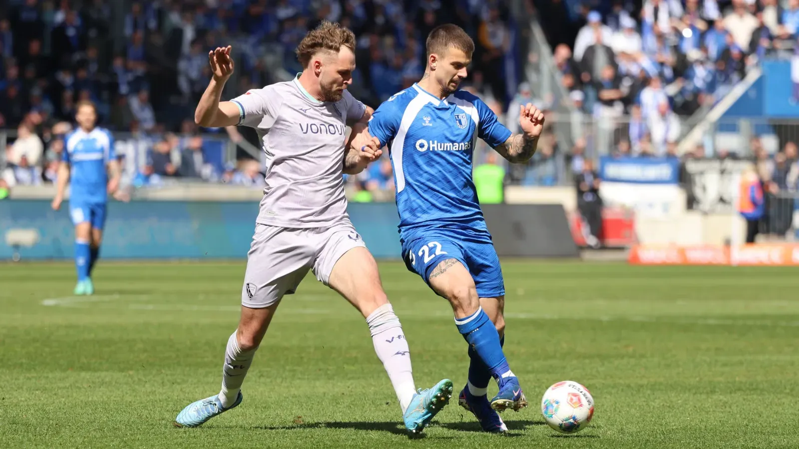 Magdeburgi színekben nagy csatákat vív a 2. Bundesliga védőivel (Fotó: Eroll Popova/Volksstimme)